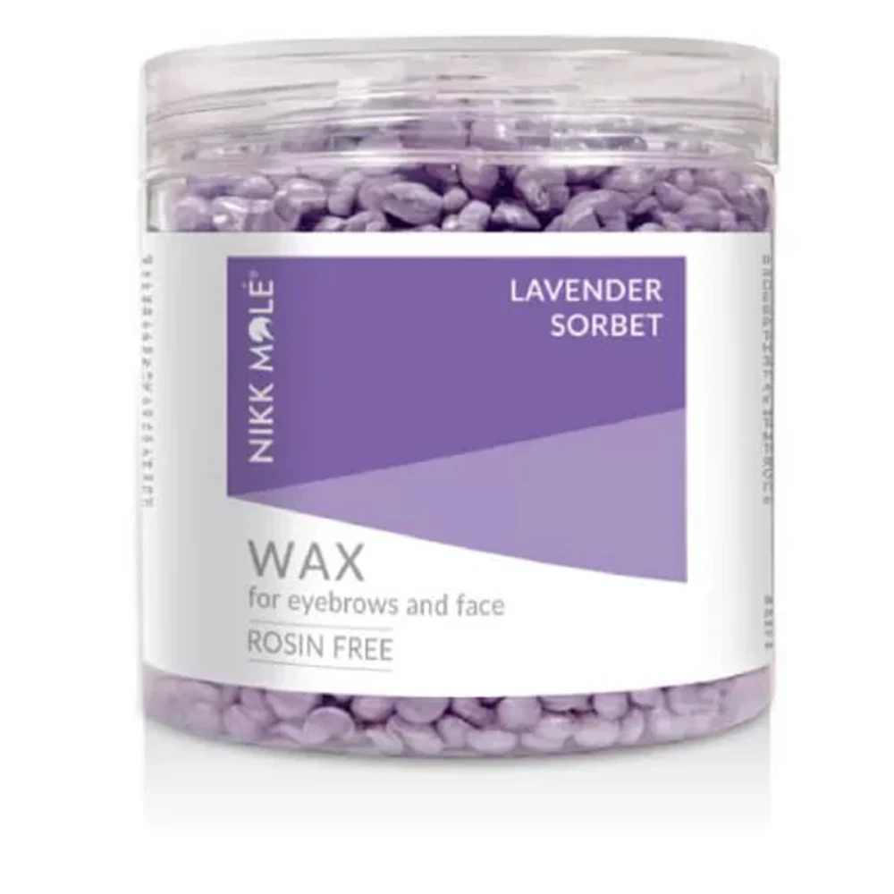 Воск Nikkmole в гранулах для бровей и лица 100 г (Lavander Sorbet)