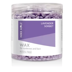 Віск Nikkmole в гранулах для брів та обличчя 100 г (Lavander Sorbet)