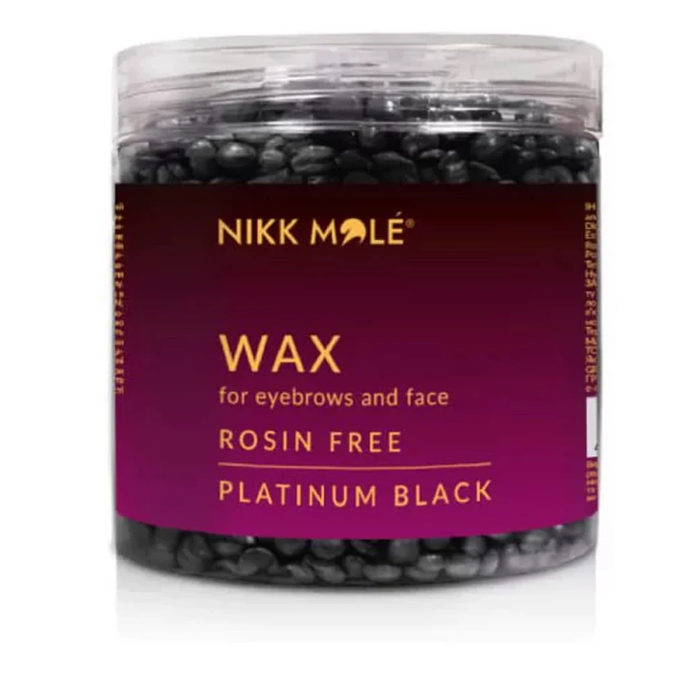Віск Nikkmole в гранулах для брів та обличчя 100 г (Premium Black)