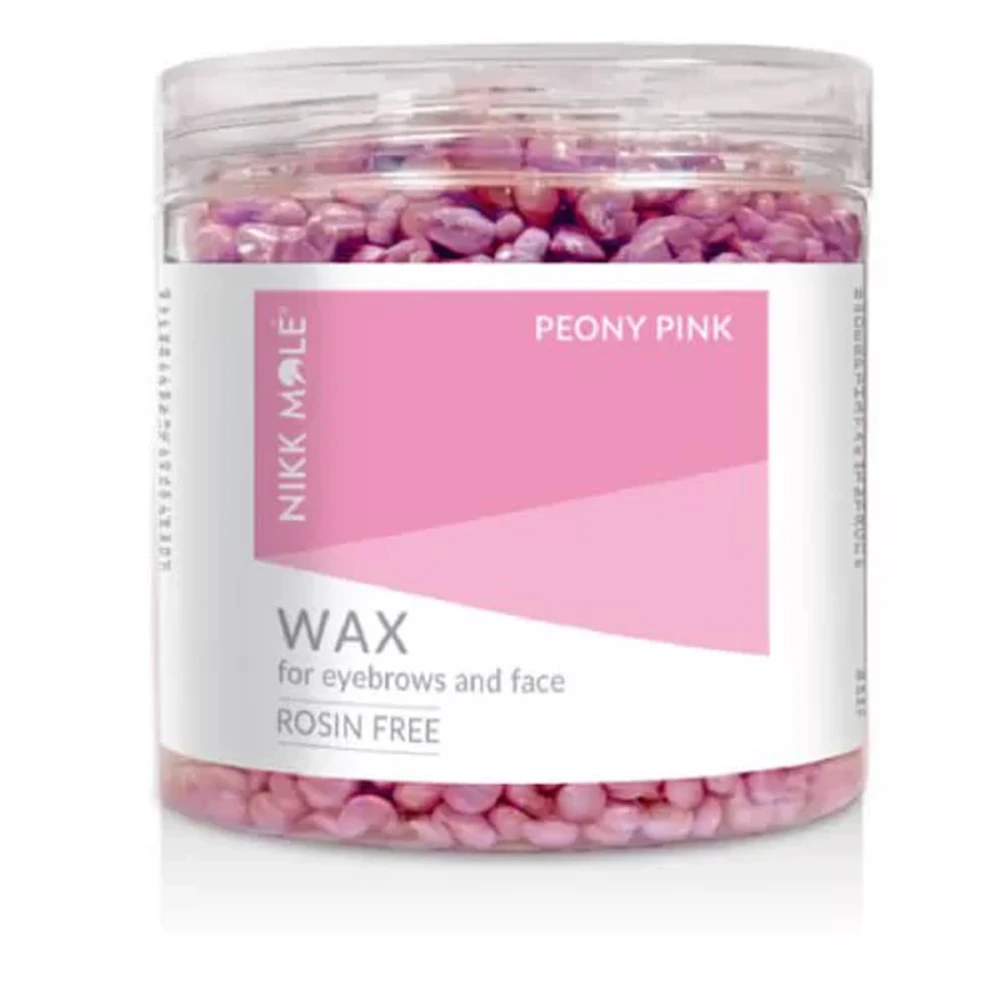 Воск Nikkmole в гранулах для бровей и лица 100 г (Peony Pink)