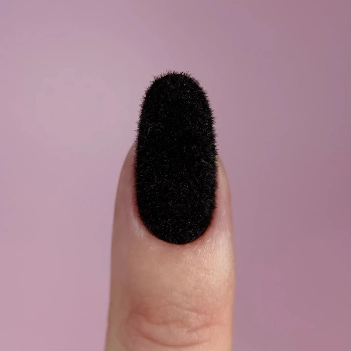 Пудра бархатная для ногтей  Easy Fluffy (Black)
