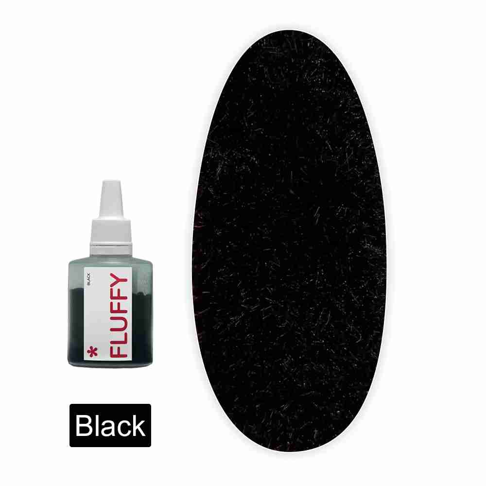 Пудра бархатная для ногтей  Easy Fluffy (Black)