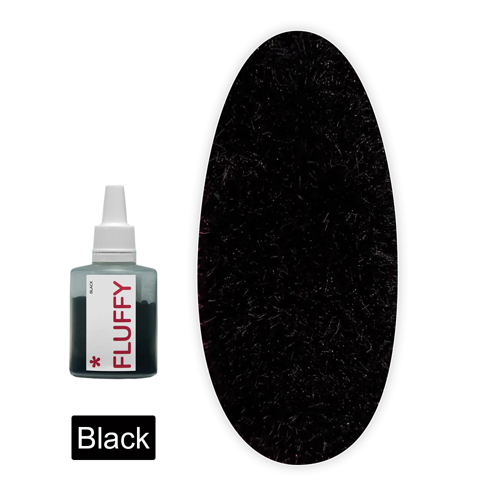 Пудра бархатная для ногтей  Easy Fluffy (Black)