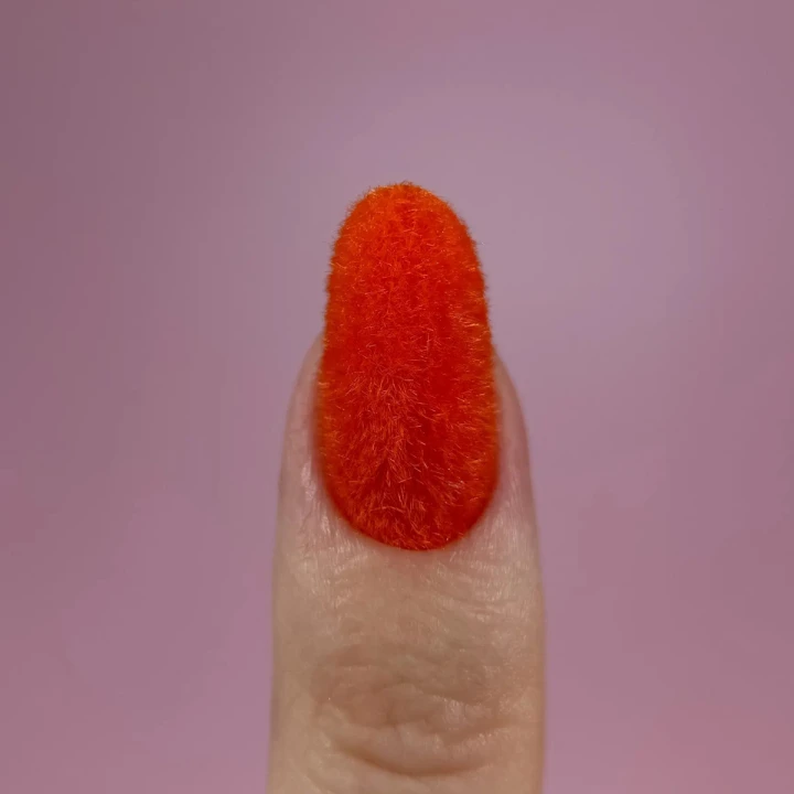 Пудра бархатная для ногтей  Easy Fluffy (Orange)