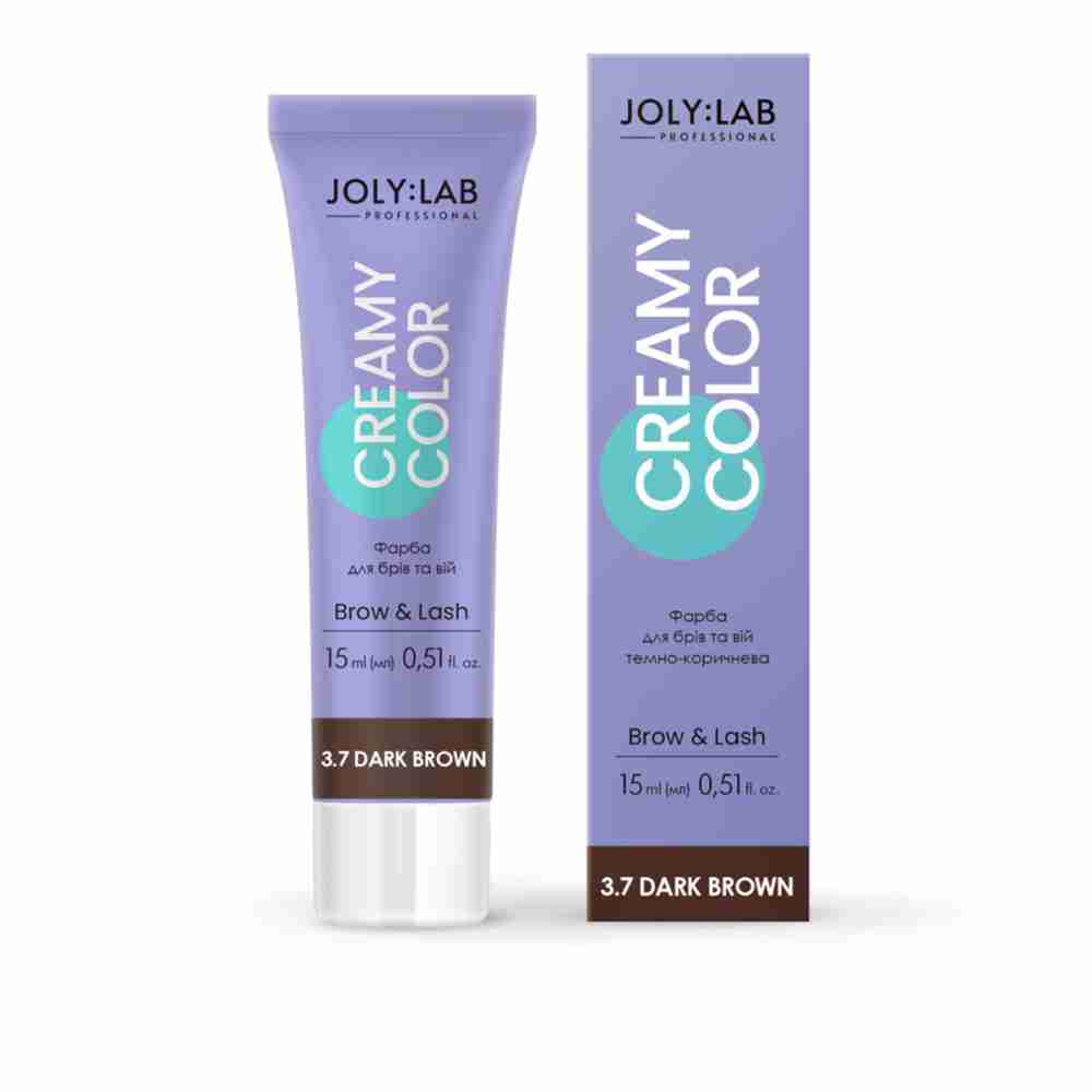 Фарба для брів та вій Joly:Lab Creamy Color 15 мл (Темно-коричневий)