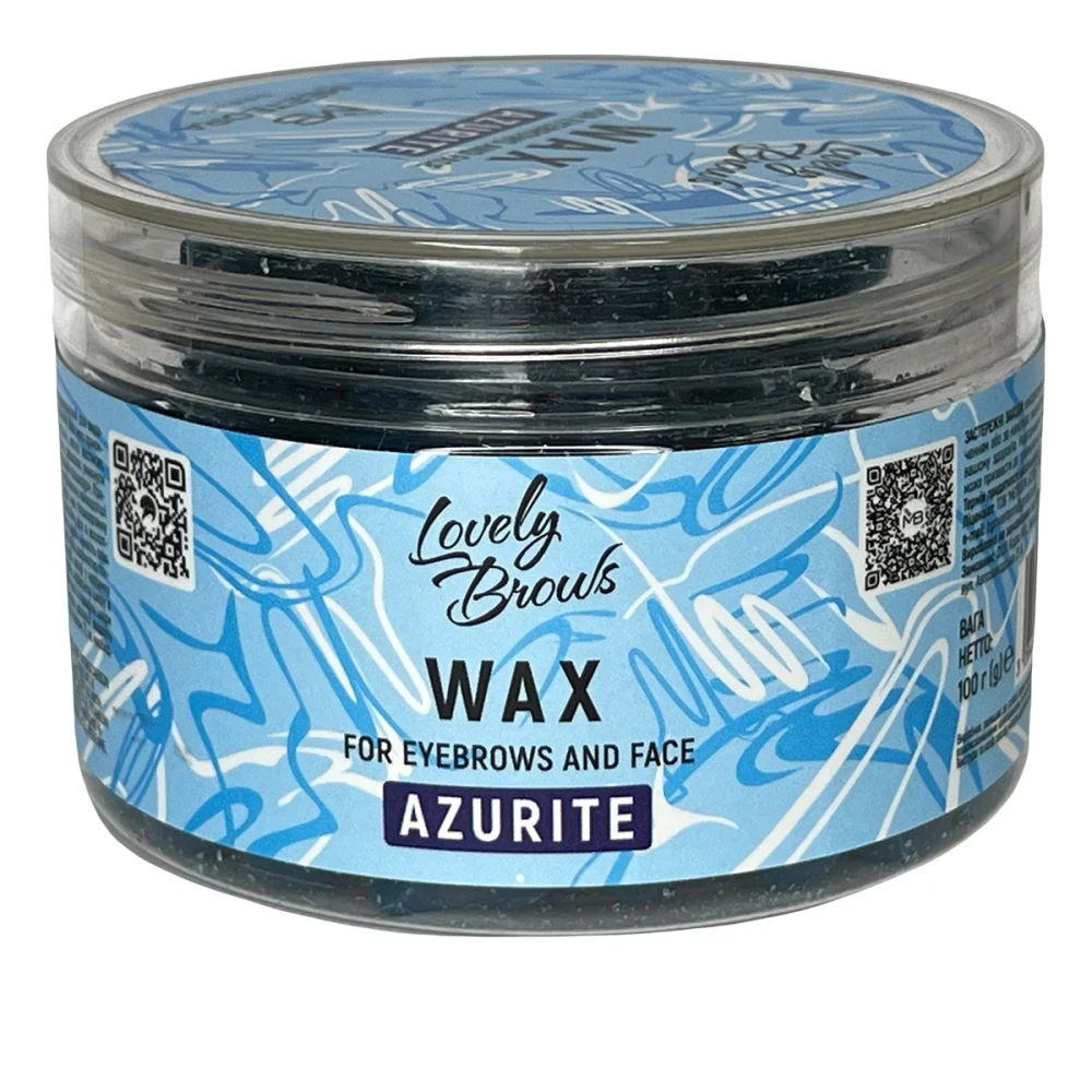 Воск LB в гранулах для бровей и лица 100 г (Azurite)