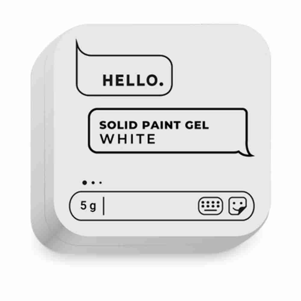 Гель HELLO Solid Paint Gel 5 г (White)