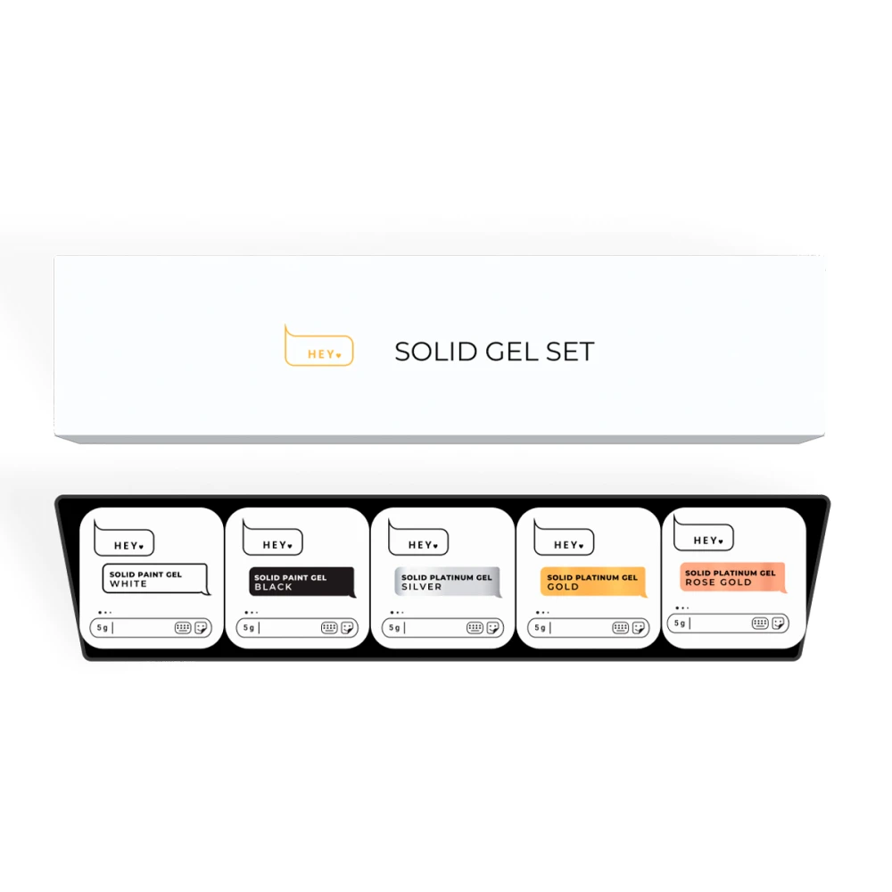 Гель Solid Paint Gel 5 шт* 5 г (Solid Gel Set)