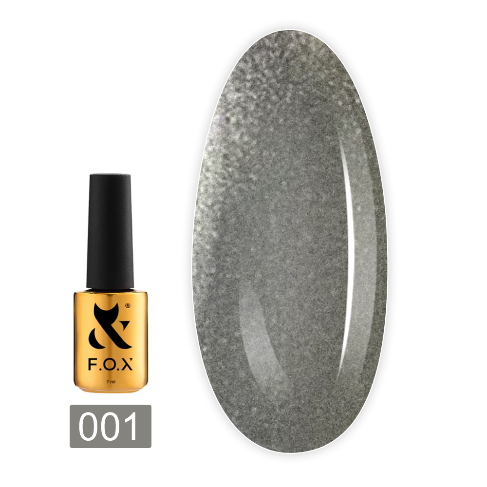 Гель лак FOX Cat Eye Crystalline 7 мл (001)