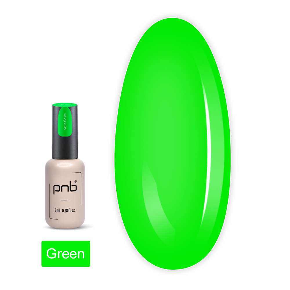 Гель PNB Strong Iron Gel Neon 8 мл (Green)