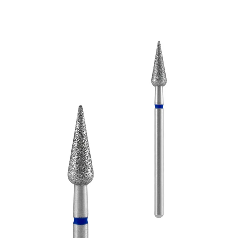 Фреза алмазная Груша острая STALEKS EXPERT (синяя 4 x12 мм)