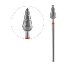 Фреза алмазна Груша заокруглена  EXPERT (червона 5 мм12 мм)