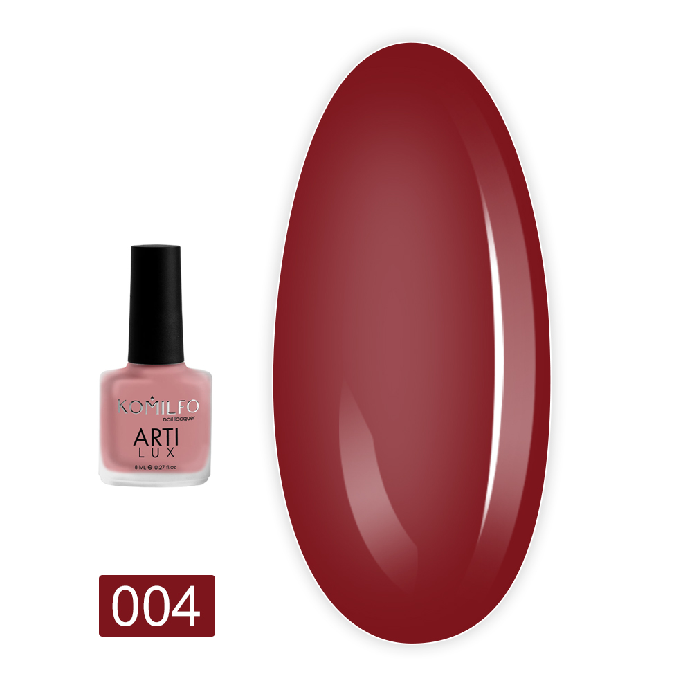 Лак KOMILFO ArtiLux Lady in Red 8 мл (004)