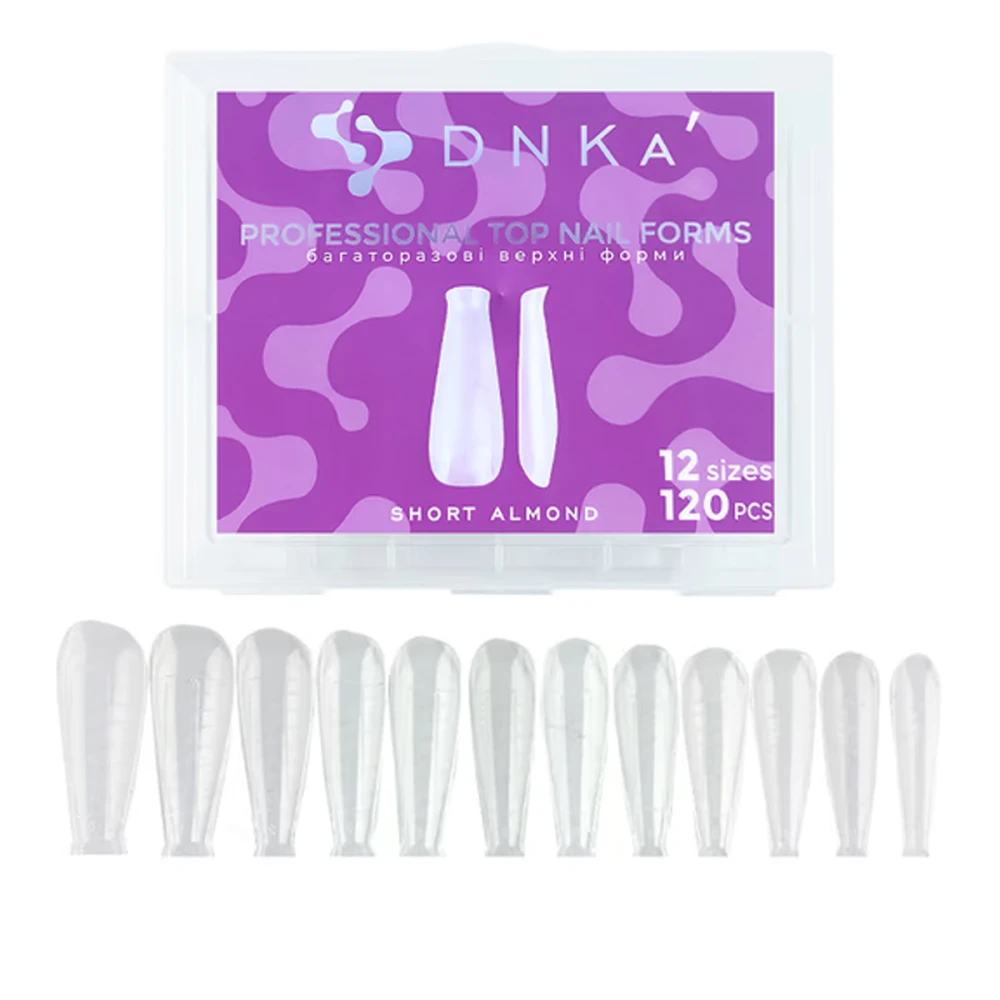 Форми верхні  DNKa' Nails Forms 120 од (Short Almond)