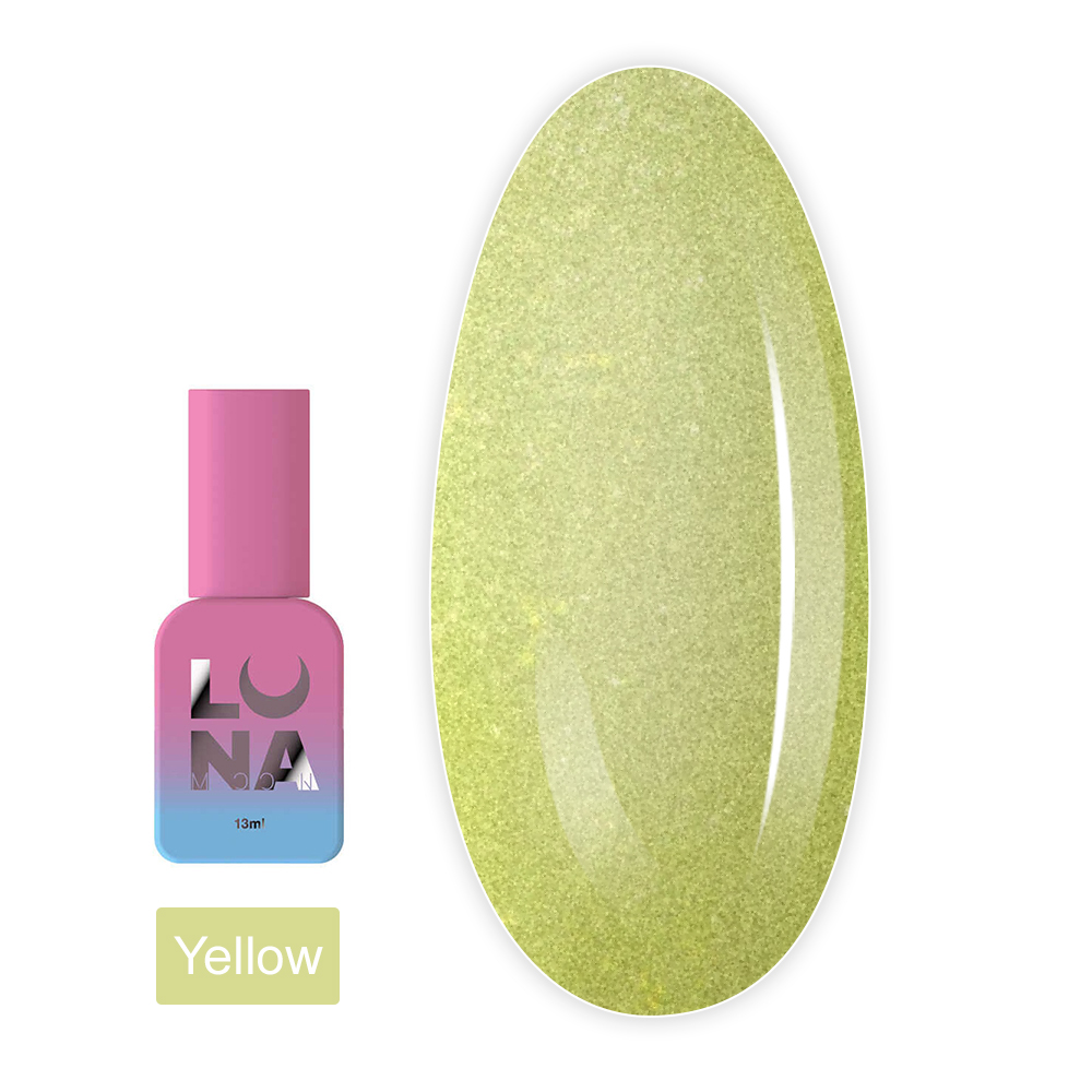 Топ матовый без липкого слоя LunaMoon Top Matte Sand 13 мл (Yellow)