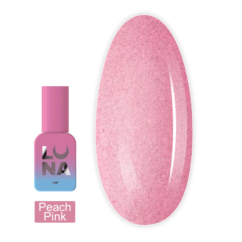 Топ матовий без липкого шару LunaMoon Top Matte Sand 13 мл (Peach Pink)