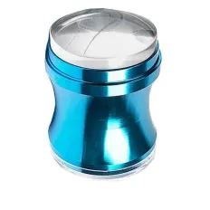 Штамп для стемпінгу дзеркальний силіконовий Мікс 3,5 см (Бірюзовий)