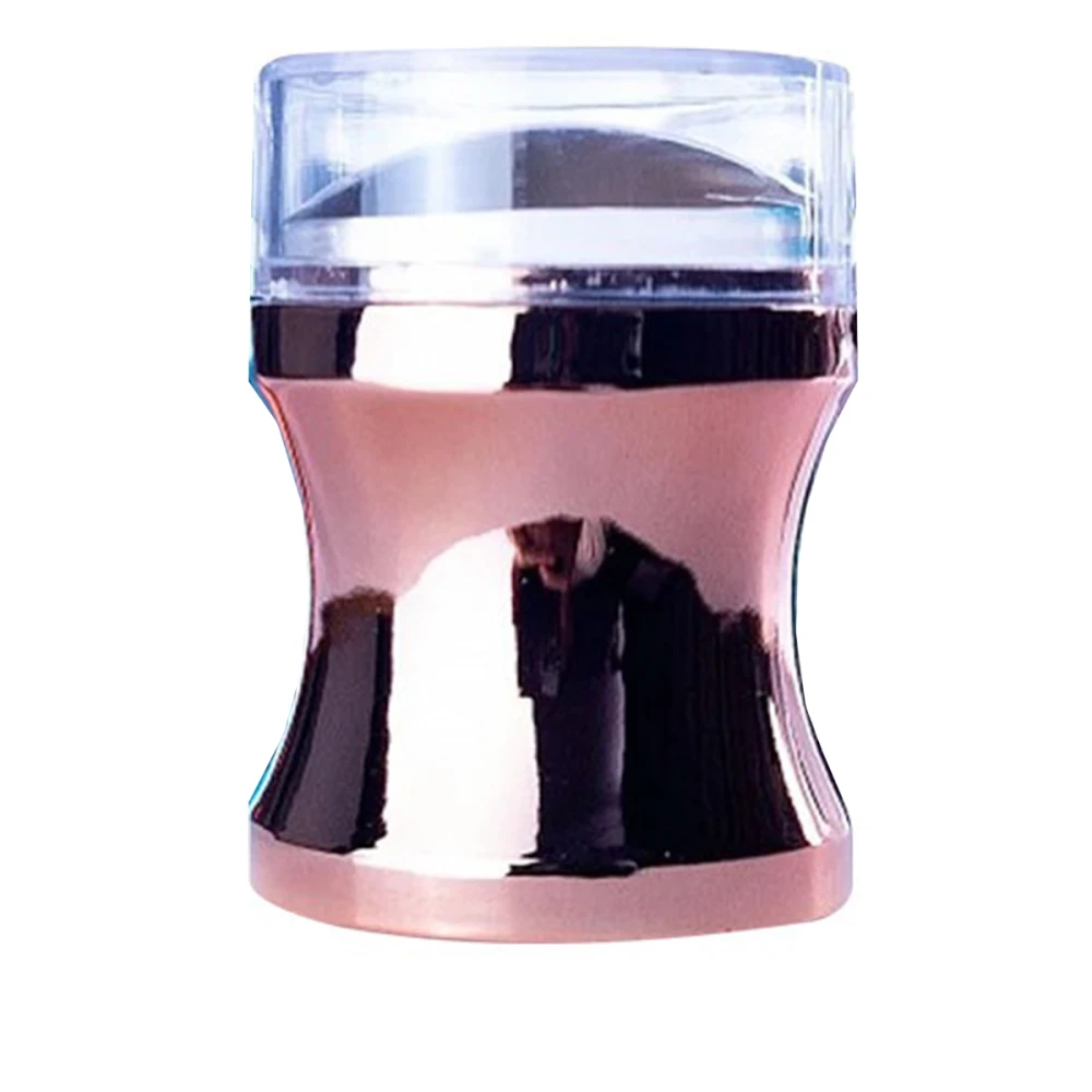 Штамп для стемпинга зеркальный силиконовый Микс 3,5 см (Розовое золото)