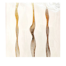 Лента mArt Паутинка гибкая (бело-золотая)