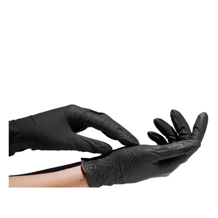 Рукавички виниловые черные SanGig (M)