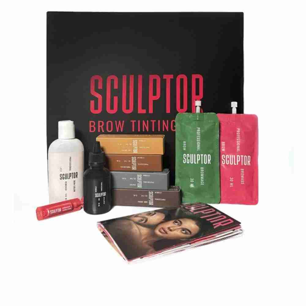 Фарба для брів Sculptor Sculptor Набір для фарбування брів BROW TINTING SET