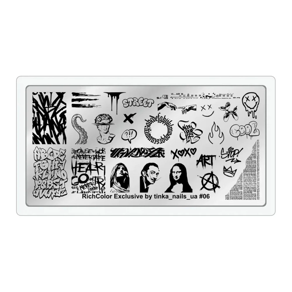 Пластина для стемпінгу RichcoloR Exclusive by tinka_nails_ua (006)