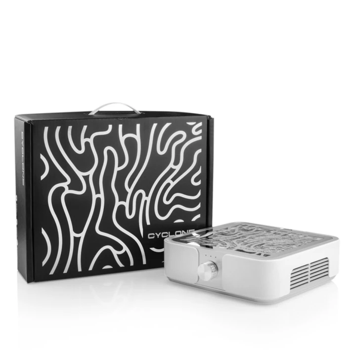 Вытяжка  CYCLONE X2 на 72W для маникюра и педикюра (Silver)