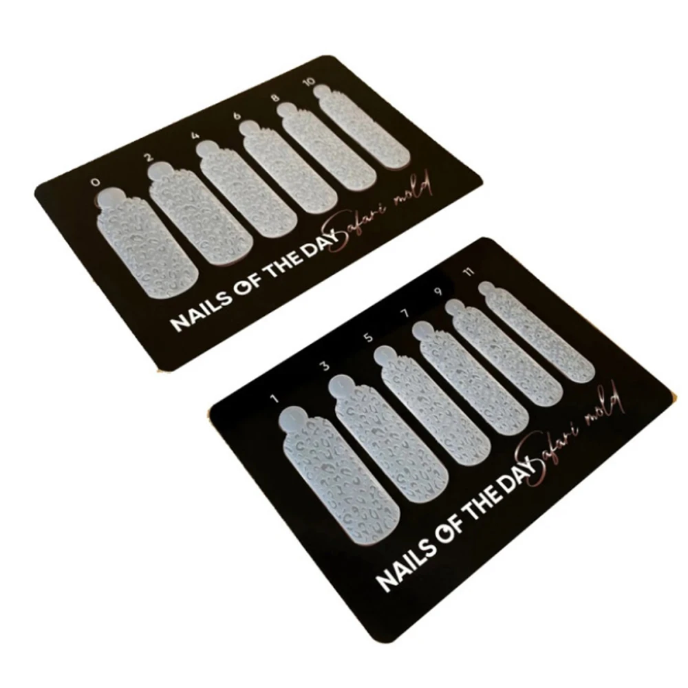 Молди силіконові для верхніх форм Mold Safari (12 розмірів) коробка (Вишуканий леопард)