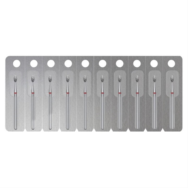 Фреза алмазная Олива  Pro (1 ед) (красная 2.5 мм 5 мм)