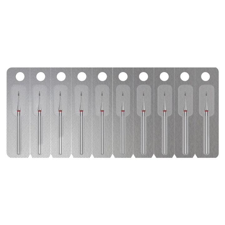 Фреза алмазная Пламя mini  Pro (1 ед) (красная 1 мм 3 мм)