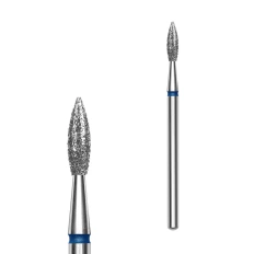 Фреза алмазна Полум'я гостре  Pro (1 од) (синя 2.3 мм 8 мм)