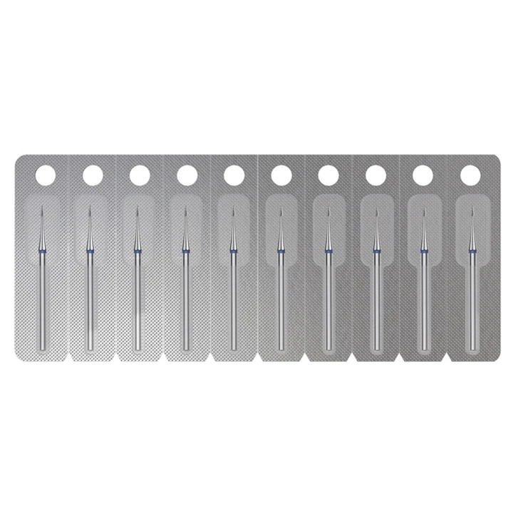 Фреза алмазная Пламя mini  Pro (1 ед) (синяя 1 мм 3 мм)