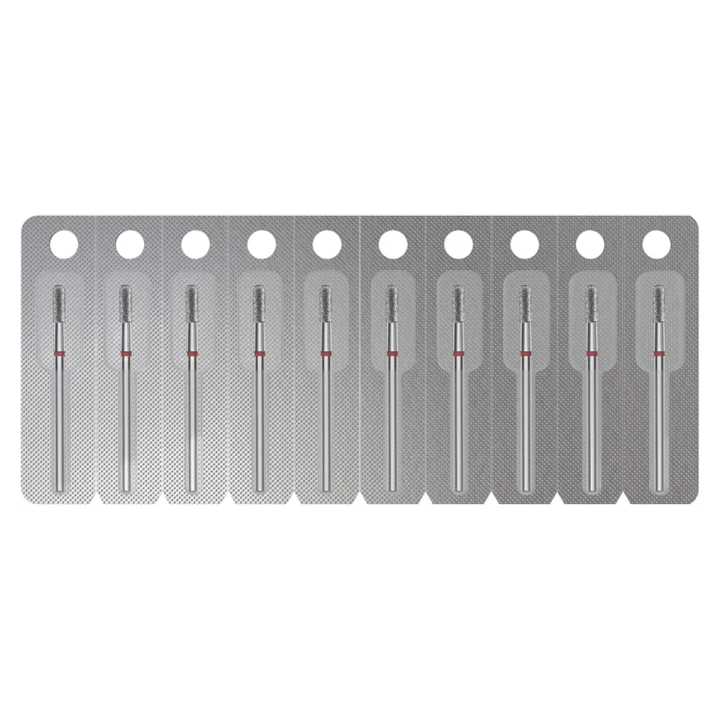 Фреза алмазная Цилиндр закругленный EXPERT (1 ед.) (красная 2.3 мм 6.5 мм)