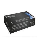 Рукавички нітрил неопудрені текстуровані нестерильні Hoffen Blue 100 од (L)