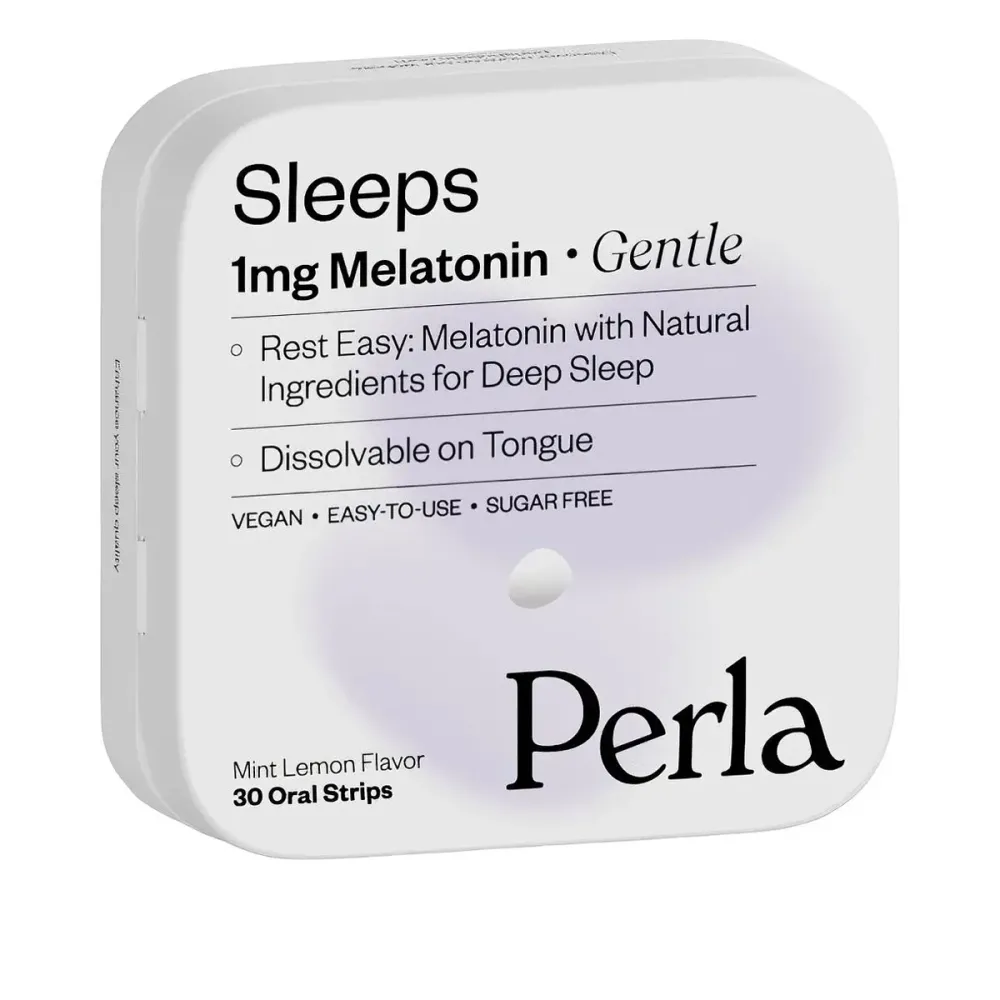 Диетическая добавка Perla Helsa цукерки с мелатонином со вкусом мяты 1 мг