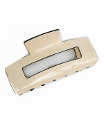 Краб глянсовий бежевий із чорним кантом прямокутний 85 см.