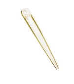 Тримач для волосся метал золото Перлина 14 см