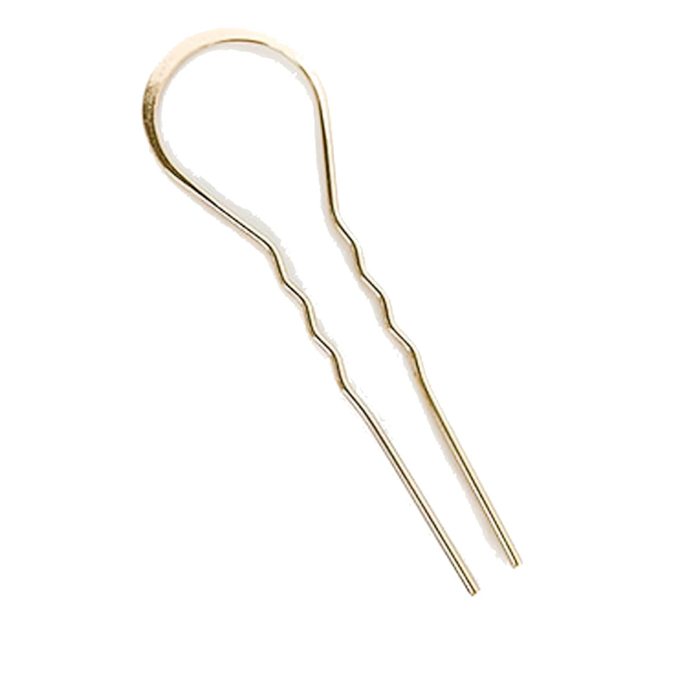 Тримач для волосся ключ метал золото 10 см
