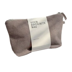 Косметичка вафля мала трикутна сірого кольору