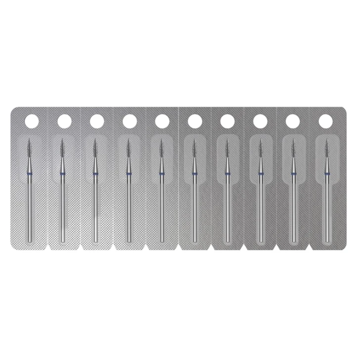 Фреза алмазная Пламя острое  Pro (1 ед) (синяя 1.8 мм 8 мм)