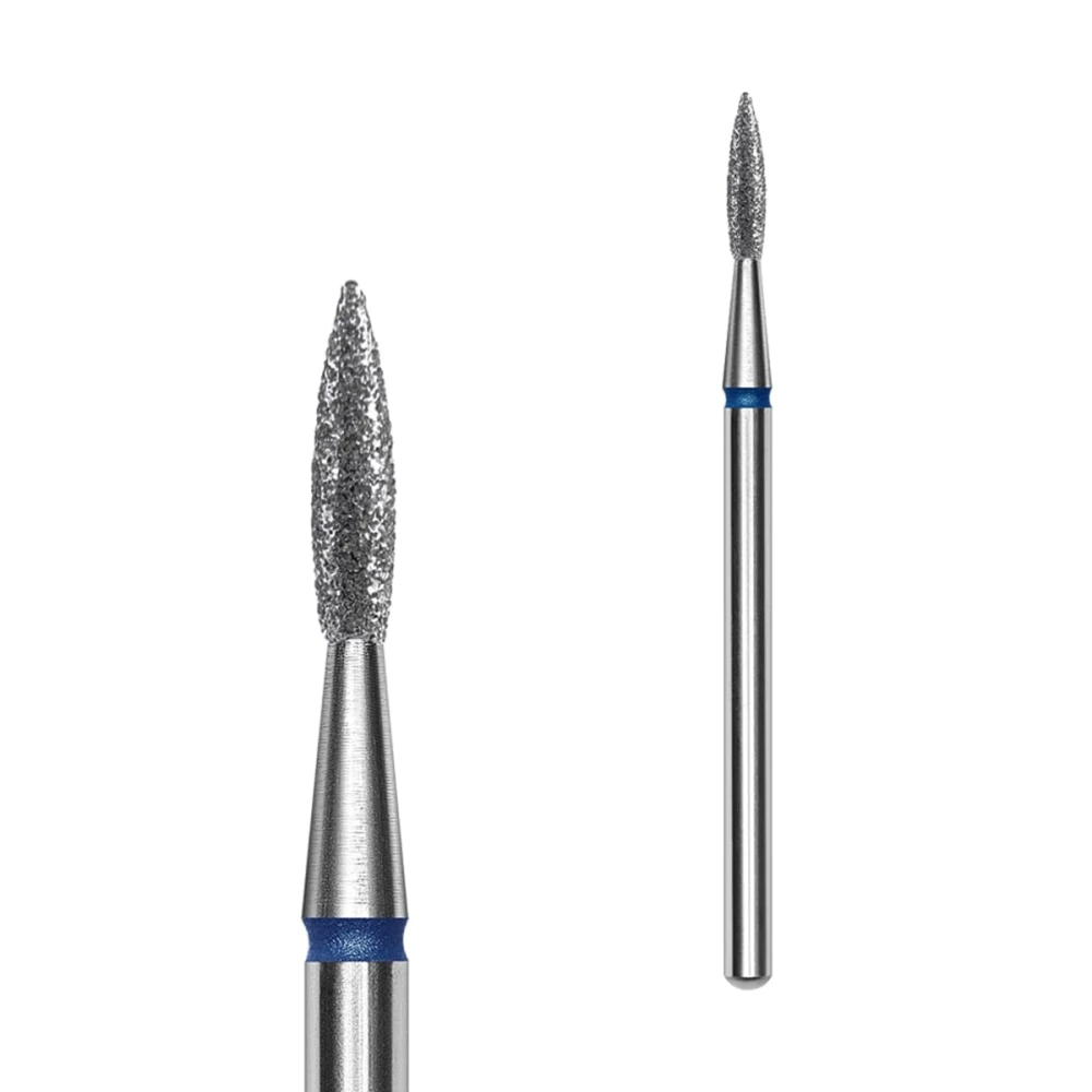 Фреза алмазная Пламя острое  Pro (1 ед) (синяя 1.8 мм 8 мм)