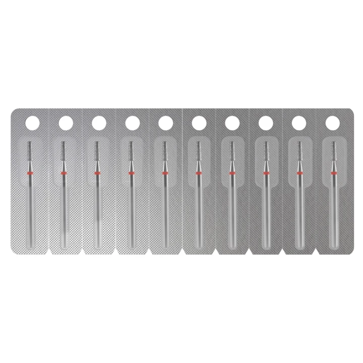 Фреза алмазная Конус усеченный  Pro (1 ед.) (красная 2.5 мм 8 мм)