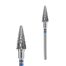 Фреза ТВС для левши Конус (1 ед) (синяя 6 мм 14 мм)