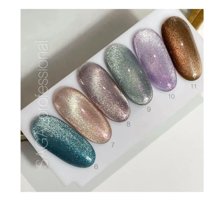 Гель лак Saga Cat Shine 9 мл (010)