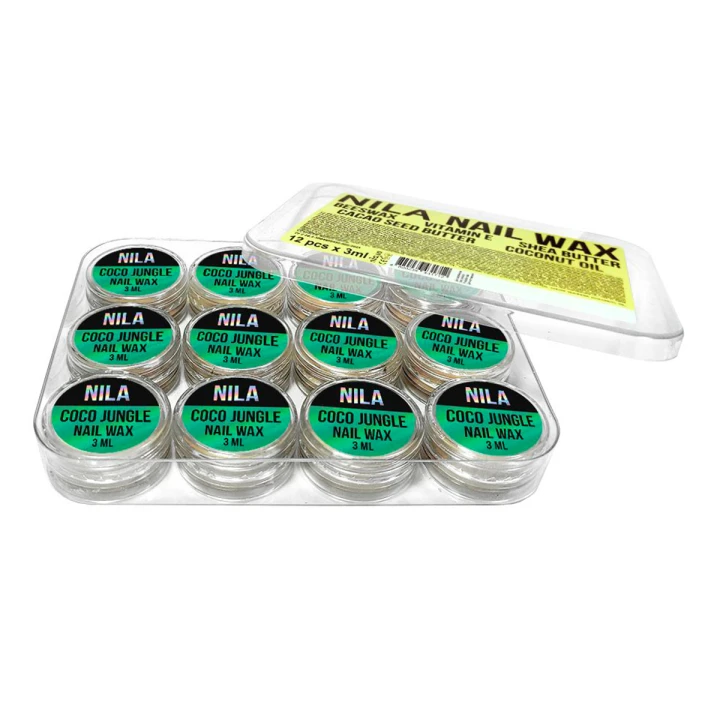 Воск для ногтей пластиковая прозрачная баночка Коко Джангл 3 мл