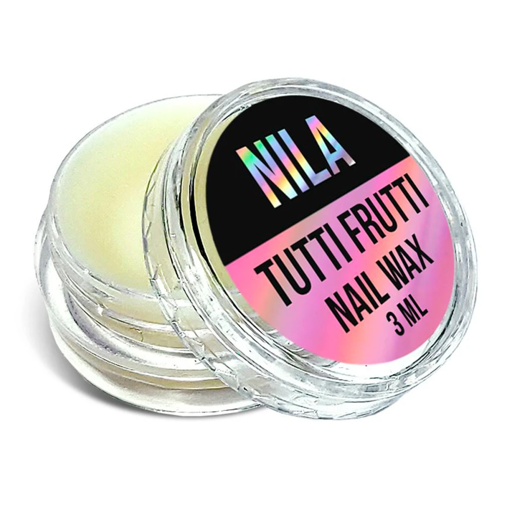 Воск для ногтей пластиковая прозрачная баночка Тутти Фрутти 3 мл