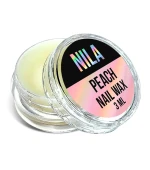 Воск для ногтей пластиковая прозрачная баночка Персик 3 мл