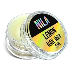 Віск для нігтів пластикова прозора баночка Лимон 3 мл