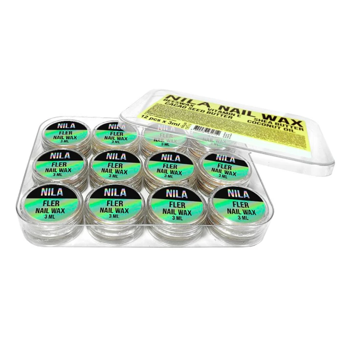 Воск для ногтей пластиковая прозрачная баночка Флер 3 мл