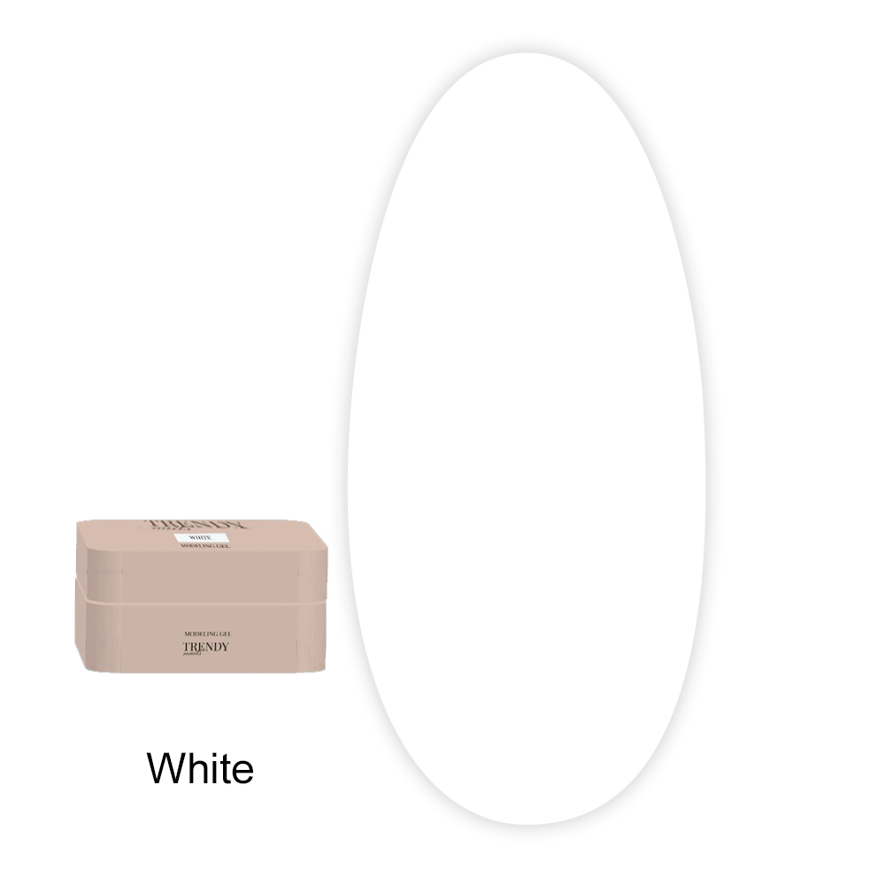 Гель  TrendyNails Modeling Gel 15 мл (White)